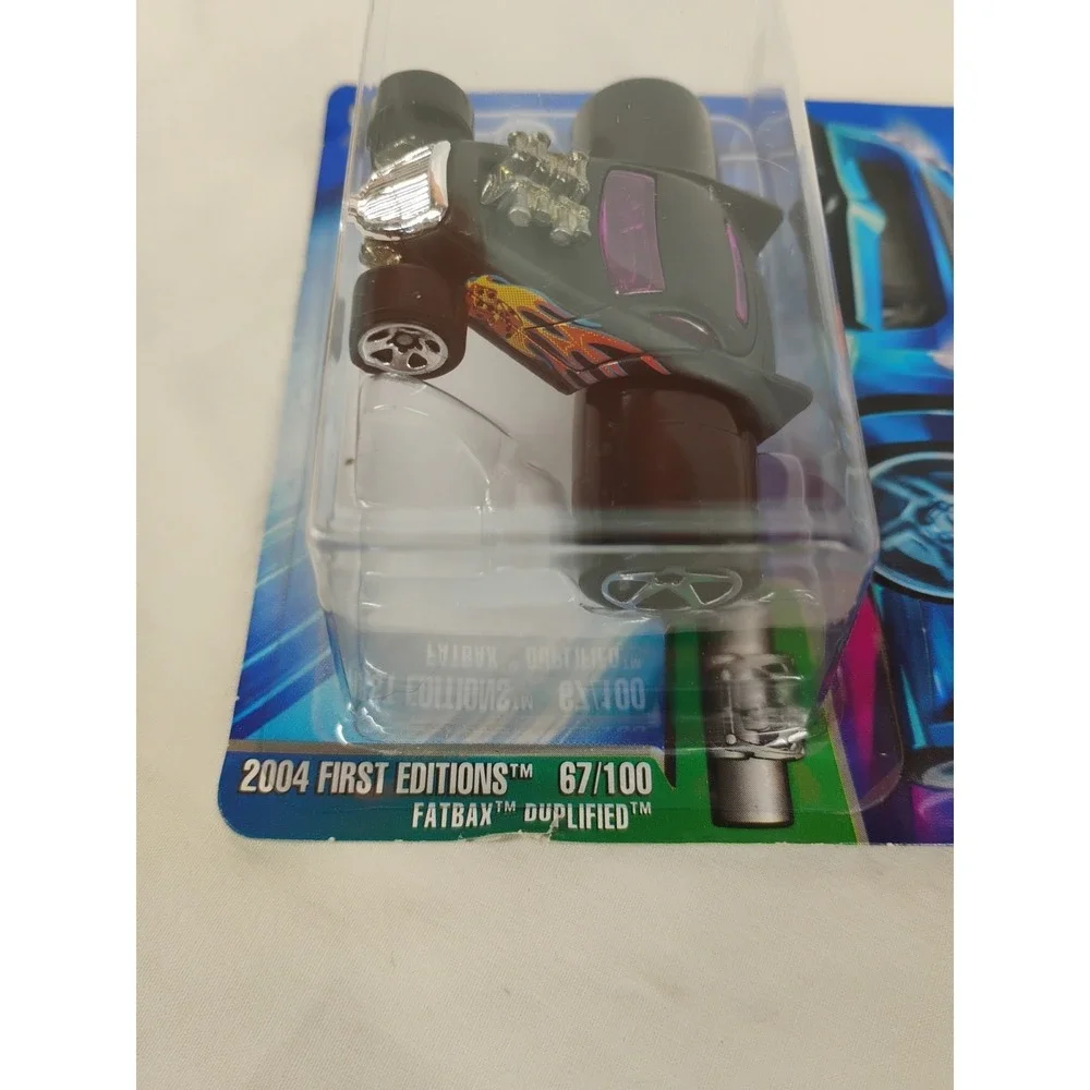 2004 Hot Wheels #67 First Editions 67/100 FATBAX DUPLIFIED‎ Black Purple-Window